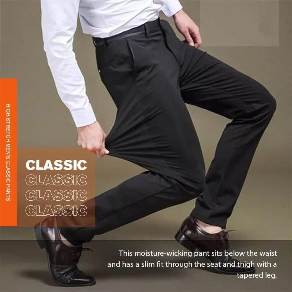 3-Pack Men's High Elasticity Classic Pants - Eazylife