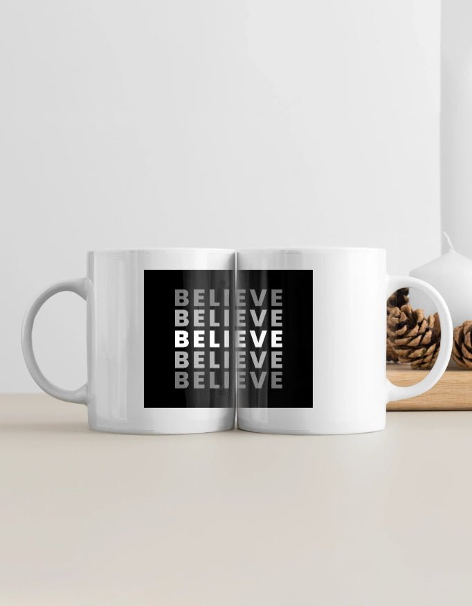 Ceramic Printed White Coffee Mug - Stylish Drinkware - Eazylife India