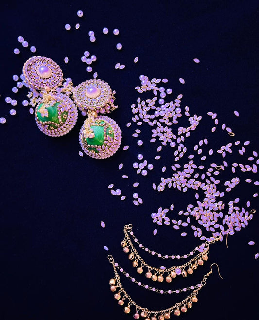 Handcrafted Jhumka earrings: Elegant modern design - Eazylife India