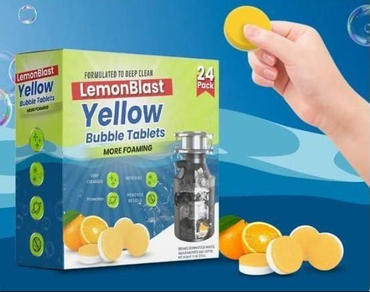 LemonBlast Yellow Bubble Tablets - 24 pcs - Eazylife