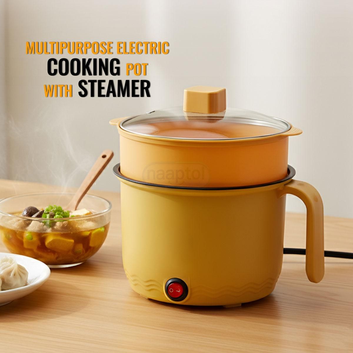2-in-1 Electric Cooker and Steamer 1.8L Capacity - Eazylife
