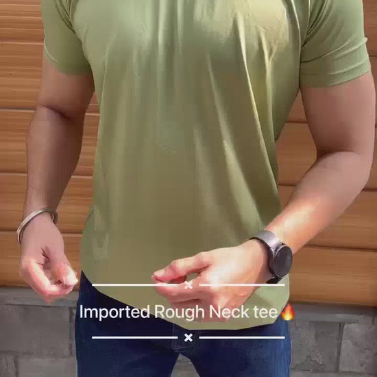 Men 4-Way Stretchable Round Neck T-shirt