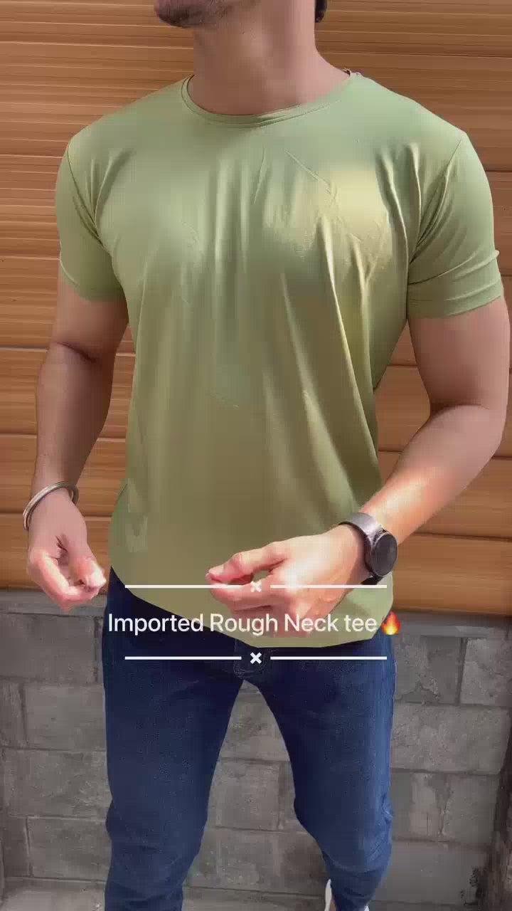 Men 4-Way Stretchable Round Neck T-shirt